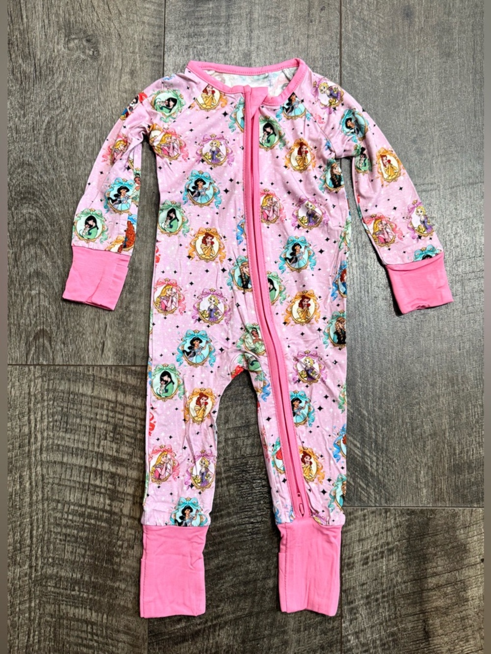 Bamboo Zipper Sleeper “Royal Dreams” Disney Princess Print 18-24 m